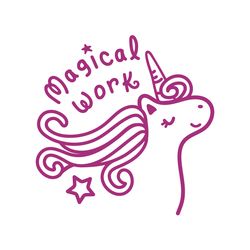 Magical Work (Unicorn) - Merit Stamp