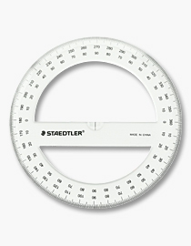 Protractor 150Mm 360 Degrees Round Staedtler L09010N