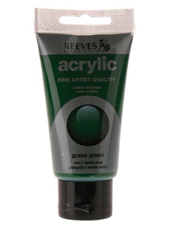 Reeves Acrylic 75mL Grass Green - Senior Acrylic 2770000030168