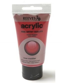 Reeves Acrylic 75mL Rose Madder - Senior Acrylic 0780804290738