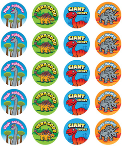 Stickers - Dinosaurs - Pk 100  9321862006704