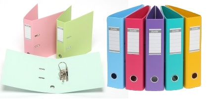 Ring Binder Lever Arch 70mm A4 Assorted Vibrant and Pastel Colours Bantex (Assorted Colours, A4) 2770000714778