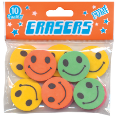 Smiley Face Erasers  PCL92008