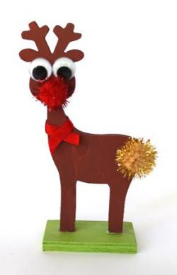 Stand-up Wooden Reindeer (Pack of 6) 2770009238152