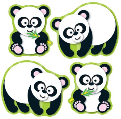 Panda Shape Stickers | Harleys - The Educational Super Store