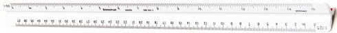 Triangular Scale Ruler Divide 2 Staedtler Mars 4007817533048