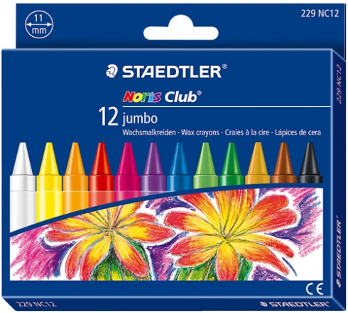 Wax Crayons Jumbo Staedtler Noris Club  Harleys - The Educational Super  Store