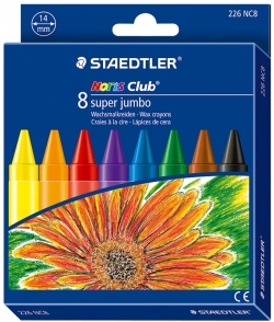 Wax Crayons Super Jumbo Staedtler Noris Club (Pack of 8) 4007817226025