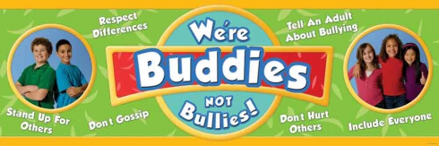 We&#039;re Buddies Not Bullies Banner 2770009234543