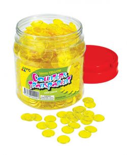 Yellow Transparent Counters 16mm (Pack of 1000) 2770009248007