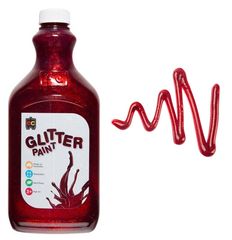 Glitter Paint 2ltr Red 9314289012809