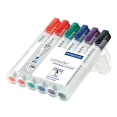 Whiteboard Marker Pk 6 Asst Bullet - Staedtler 351 - 2mm 4007817328941