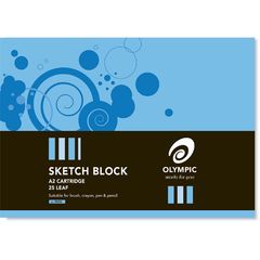 Sketch Block A2 25 Leaf Olympic 110gsm Cartridge Paper [SK50] 9310353090230