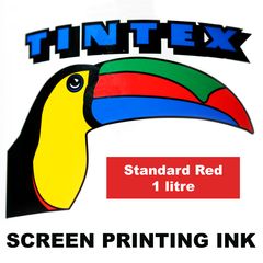 Screen Printing Ink 1L Standard Red Tintex (Standard Red, 1 Litre) 9316960602170