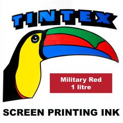 Screen Printing Ink 1L Military Red Tintex (Military Red, 1 Litre) 9316960602187