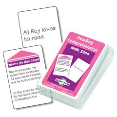 Smart Chute Cards - Main Idea - Reading Comprehension
