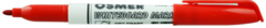 Whiteboard Marker Osmer Red Fine Tip 1.3mm Lines *Each* 9313023021138