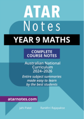 ATAR Notes Year 9 Maths Complete Course Notes