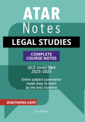 ATAR Notes QCE Legal Studies 3&4 Complete Course Notes