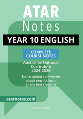 ATAR Notes Year 10 English Complete Course Notes