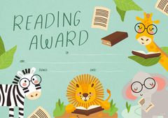 Literary Explorer (Reading Award) - Certificates