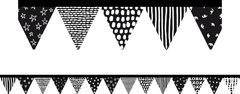 Black & White Triangles - Die-Cut Border (Pack of 12)