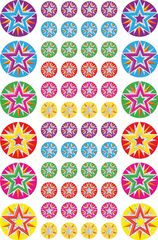 Stars & Mini Stars - Foil Stickers (Pack of 144)