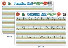 Dirt, Grass, Sky Modern Cursive Practise Mat  9314289002718