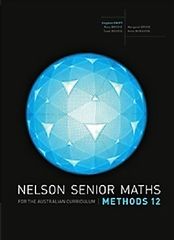 Nelson Senior Maths Methods 12 for the Australian Curriculum