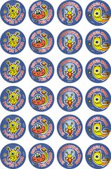 Alien Invaders - Metallic Merit Stickers