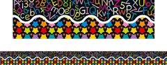 Stars & Letters - Pop Apart Borders (Pack of 12)