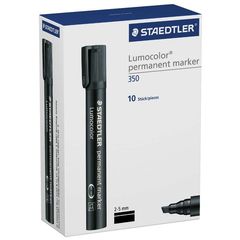 Permanent Marker Pk 10 Black Bullet Staedtler 352 2Mm 4007817322888