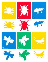 Stencil Insects Set of 6 9314289023720