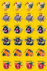 Liquorice - Scented Shapes Stickers (Pack of 72)