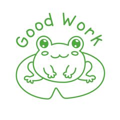 Good Work (Frog) - Merit Stamp