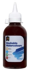 Washable Watercolour Paint 250ml Brown 9314289027278