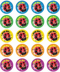 Stickers - Ladybird-Spot On! - Pk 100  9321862005837